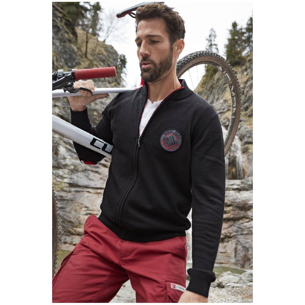 Jan Vanderstorm Strickjacke HEMMING schwarz Clearance-Verkauf