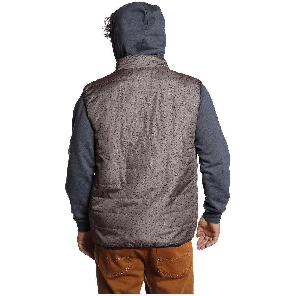 Jan Vanderstorm Steppweste HJALTE beige bedruckt Black Friday Preise