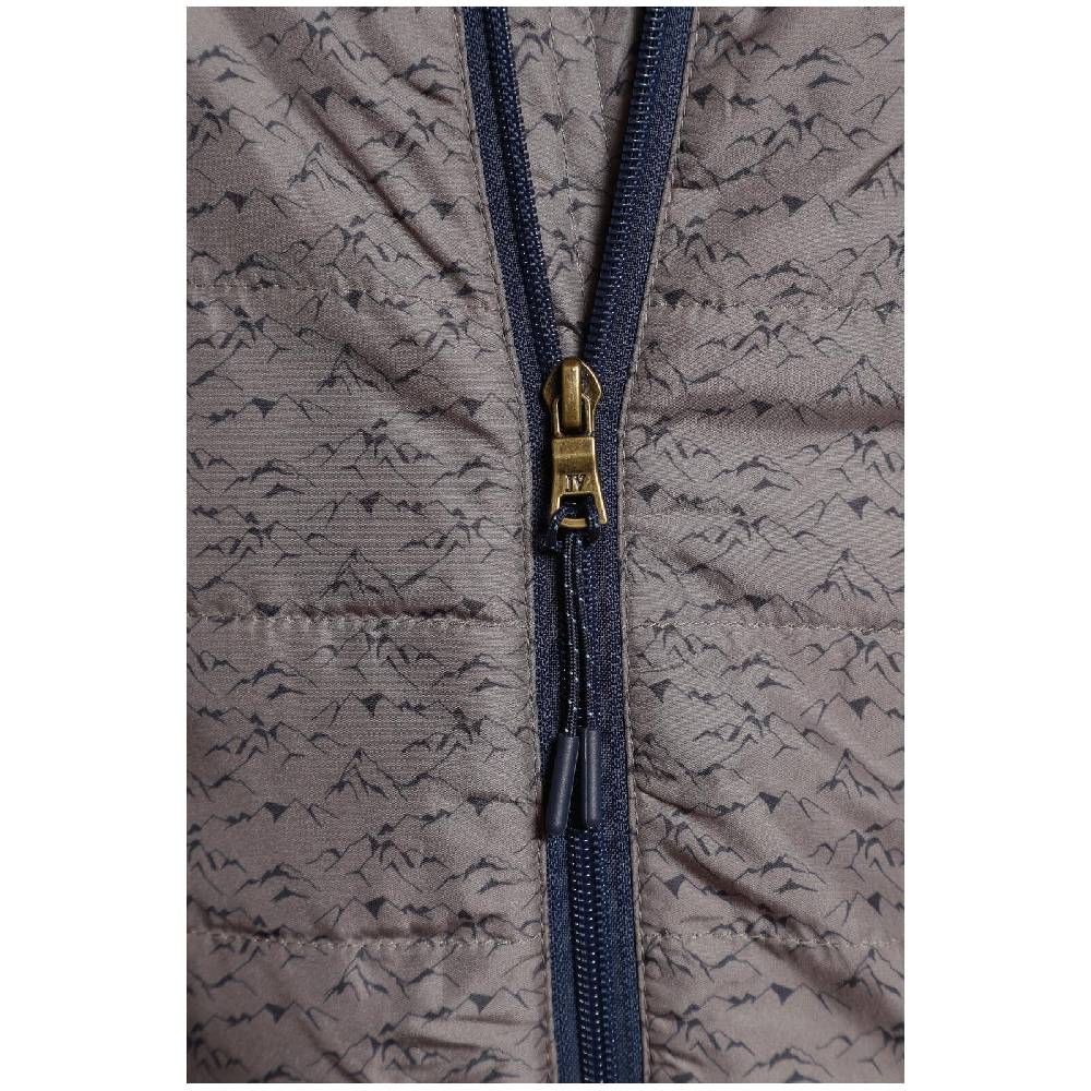 Jan Vanderstorm Steppweste HJALTE beige bedruckt Black Friday Preise