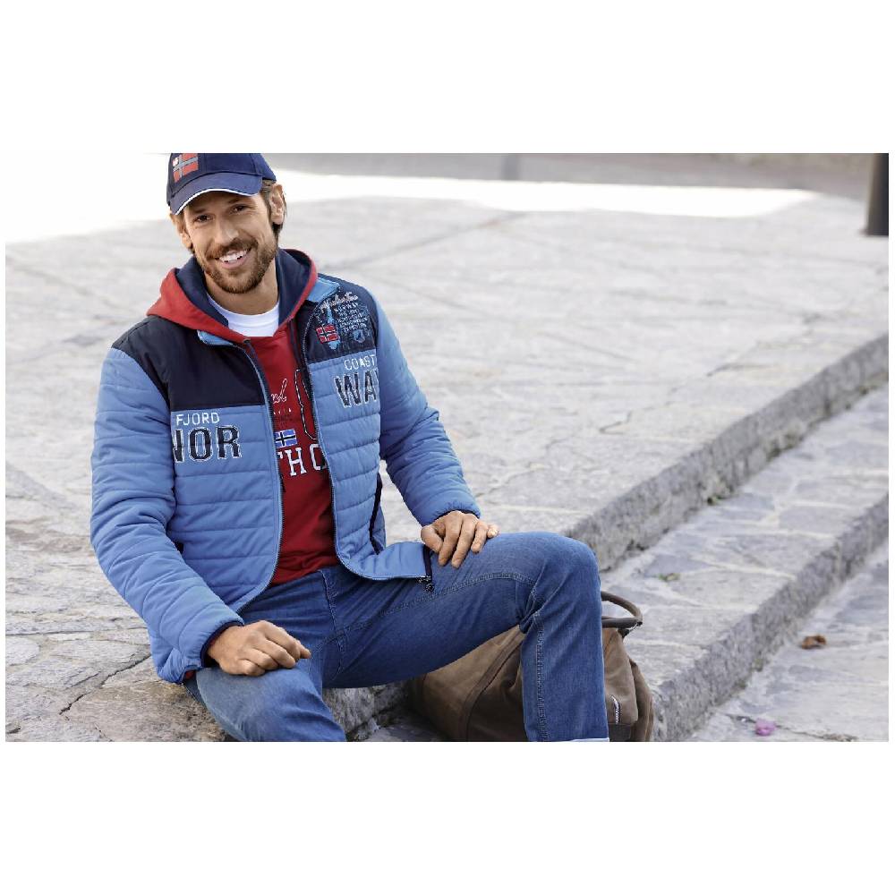 Jan Vanderstorm Steppjacke VOLKWIN blau 2025