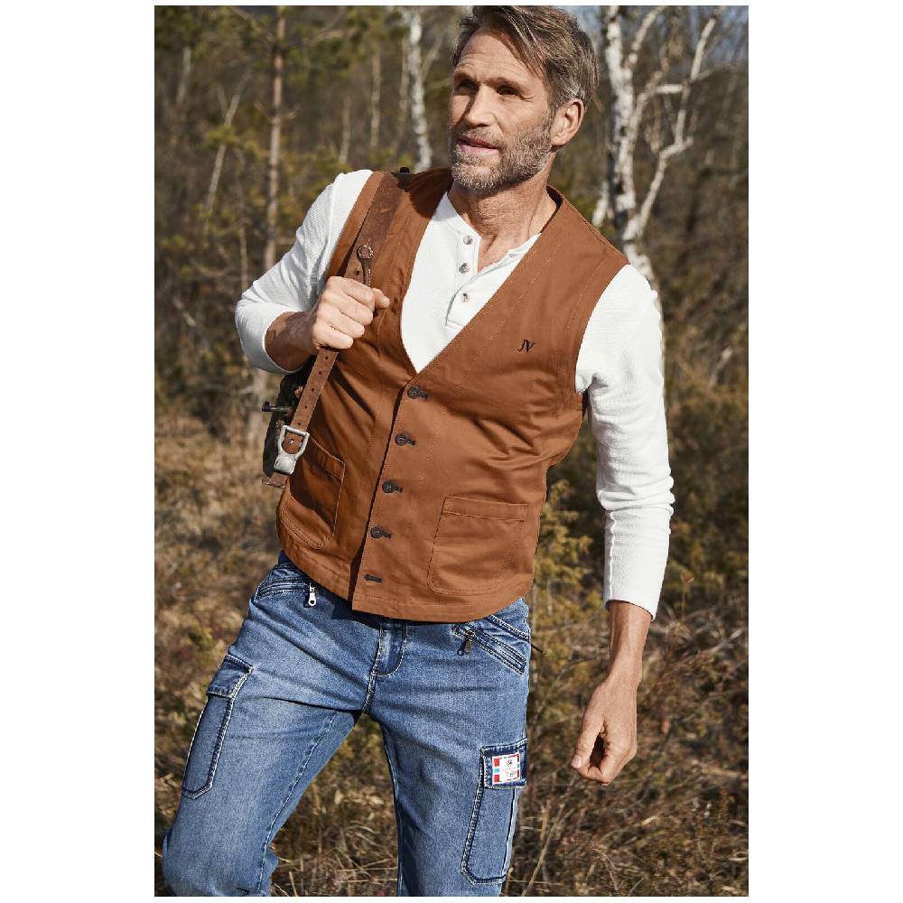 Jan Vanderstorm Weste BALDVINI cognac Online