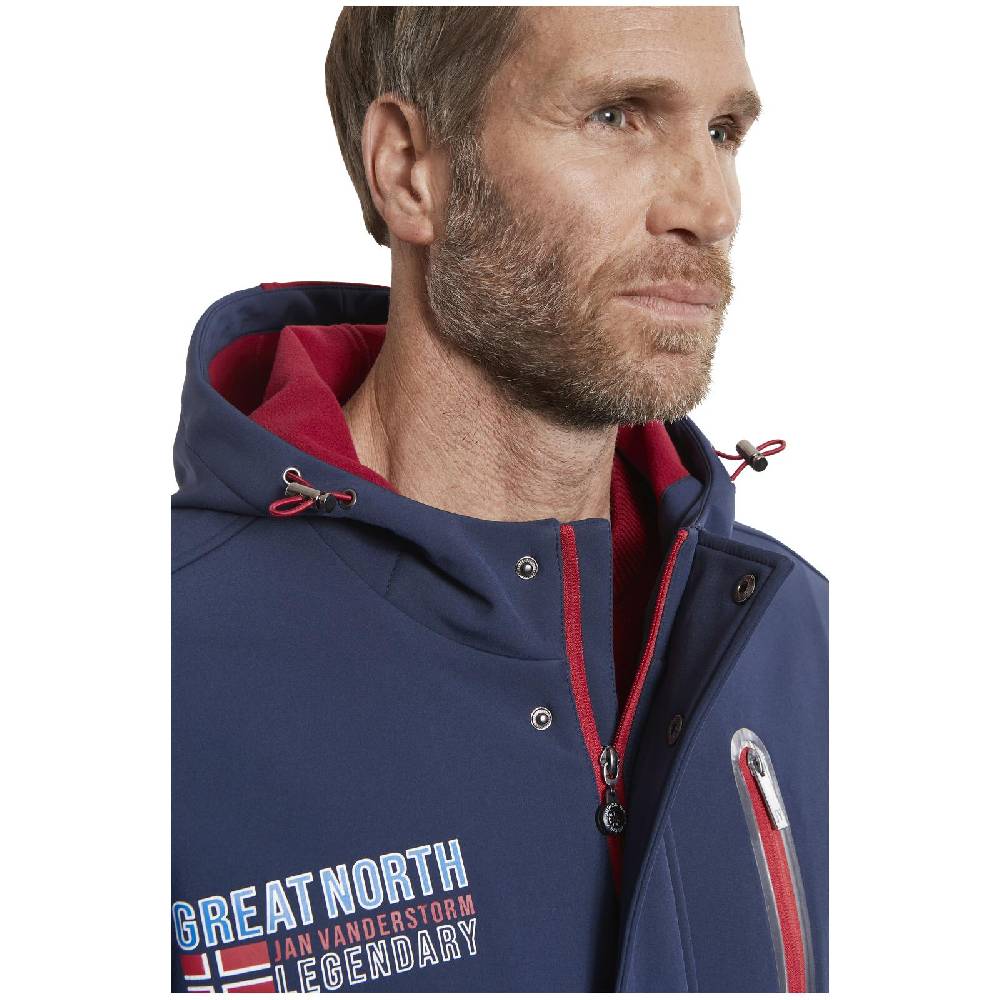 Jan Vanderstorm Softshelljacke HELGE dunkelblau Verkauf