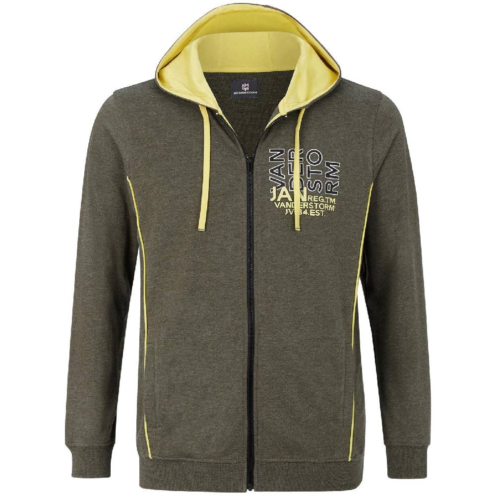 Jan Vanderstorm Sweatjacke BALSA oliv melange Angebote