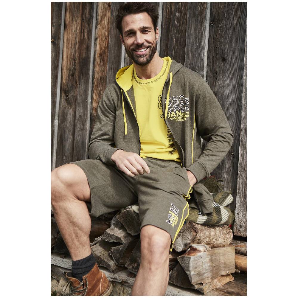 Jan Vanderstorm Sweatjacke BALSA oliv melange Angebote