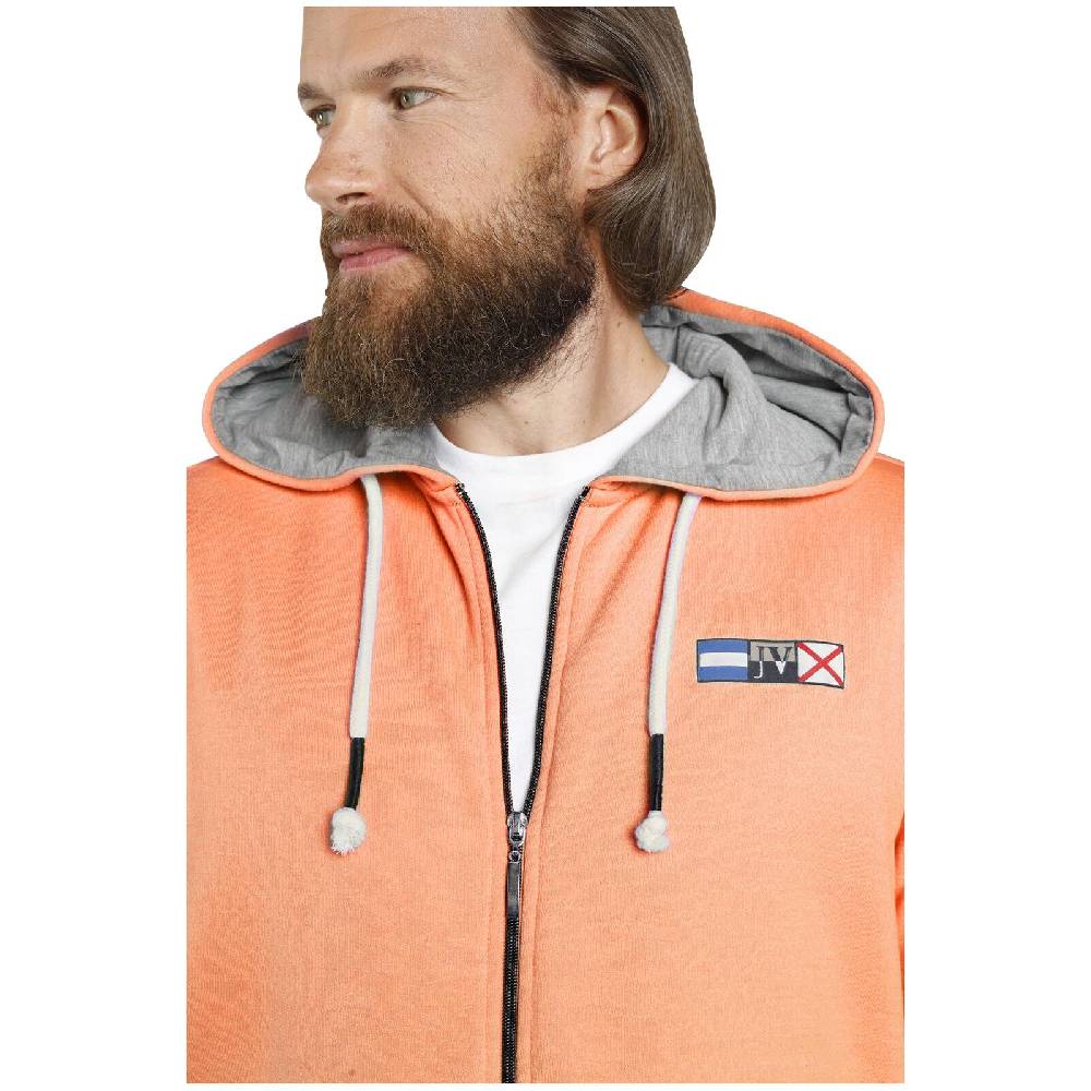 Jan Vanderstorm Sweatjacke EDRIK orange Günstiger Verkauf