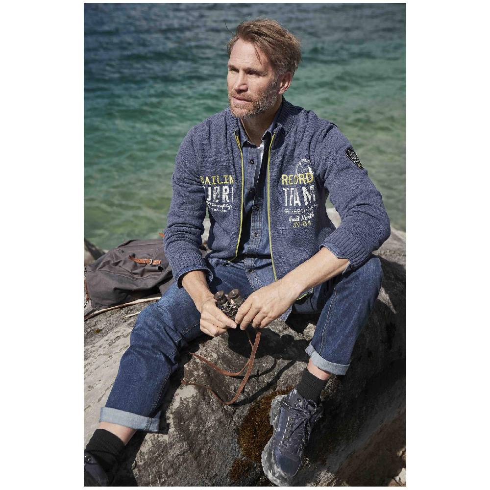 Jan Vanderstorm Strickjacke SVEND blau Sonderangebot