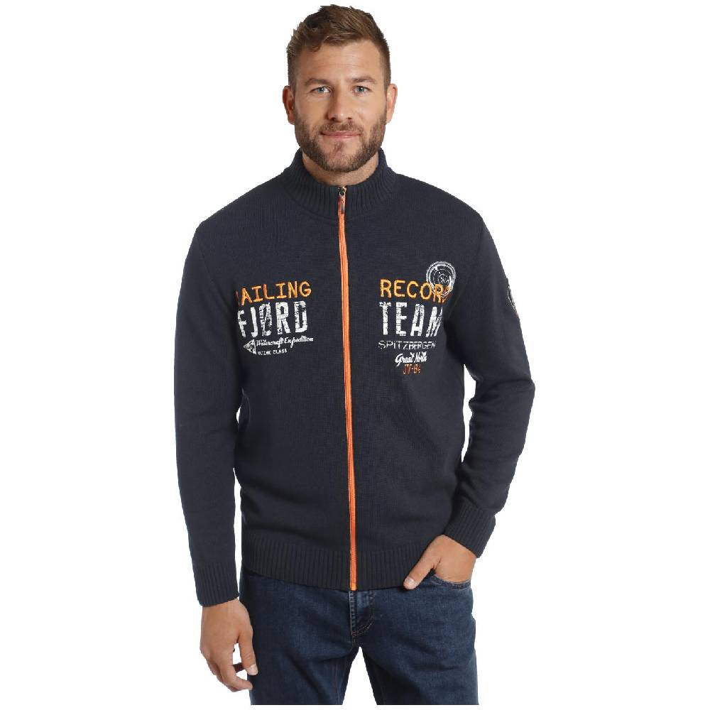 Jan Vanderstorm Strickjacke SVEND dunkelblau Rabatt