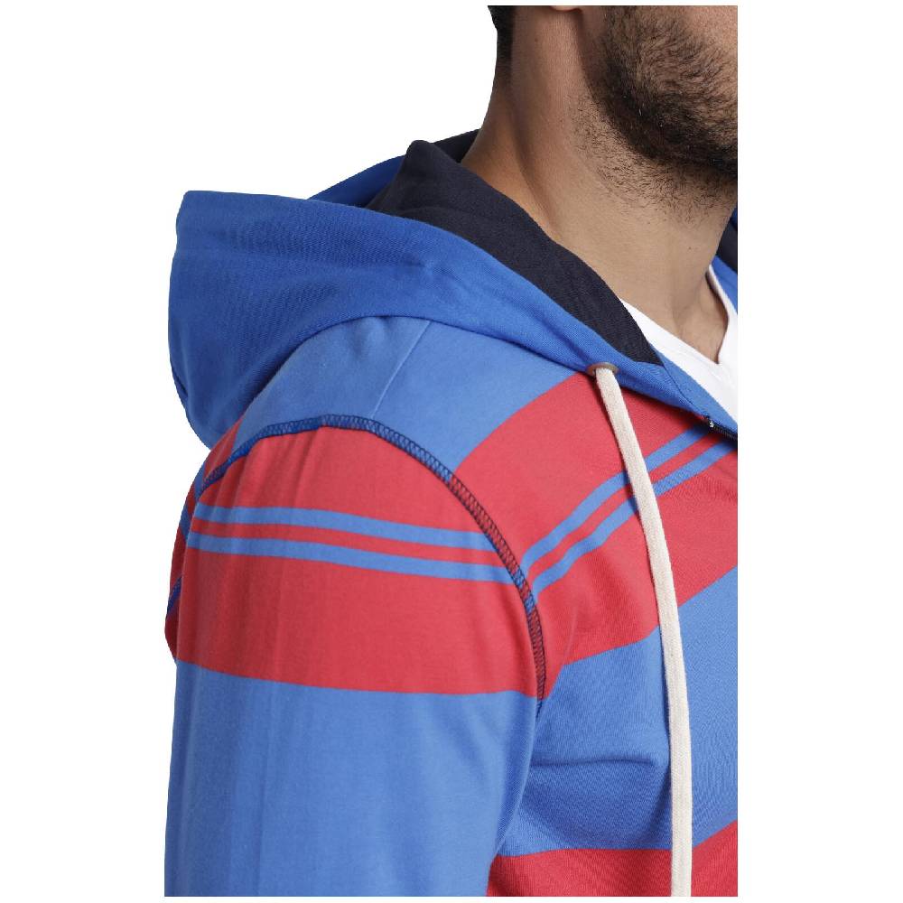 Jan Vanderstorm Sweatjacke WISHART rot blau gestreift Versandkostenfrei