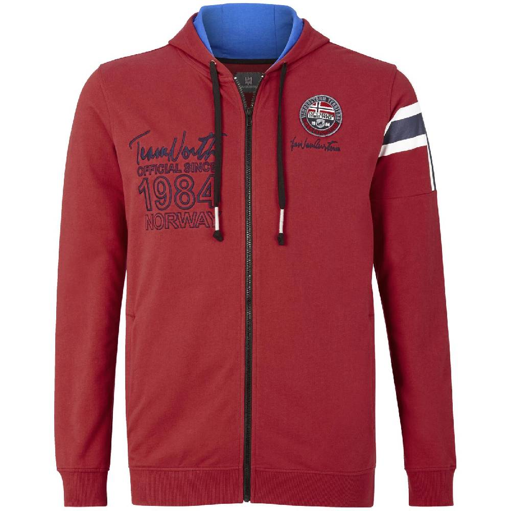 Jan Vanderstorm Sweatjacke ANTOO rot Begrenztes Angebot