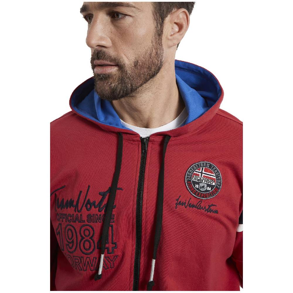 Jan Vanderstorm Sweatjacke ANTOO rot Begrenztes Angebot