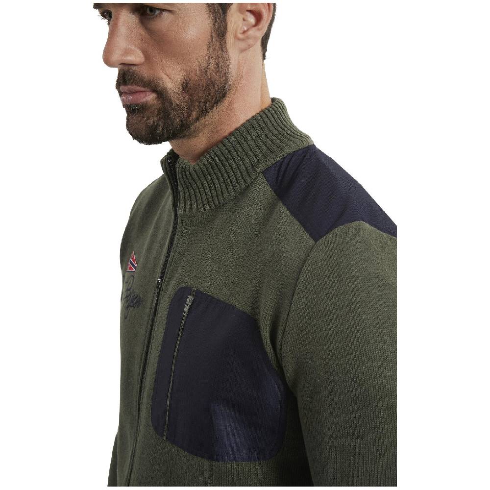 Jan Vanderstorm Strickjacke ABBO oliv Exklusivangebot