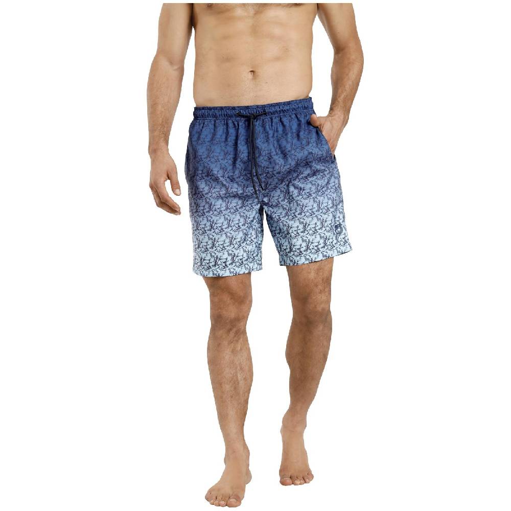 Jan Vanderstorm Badeshorts HJORR blau gemustert Große Rabatte