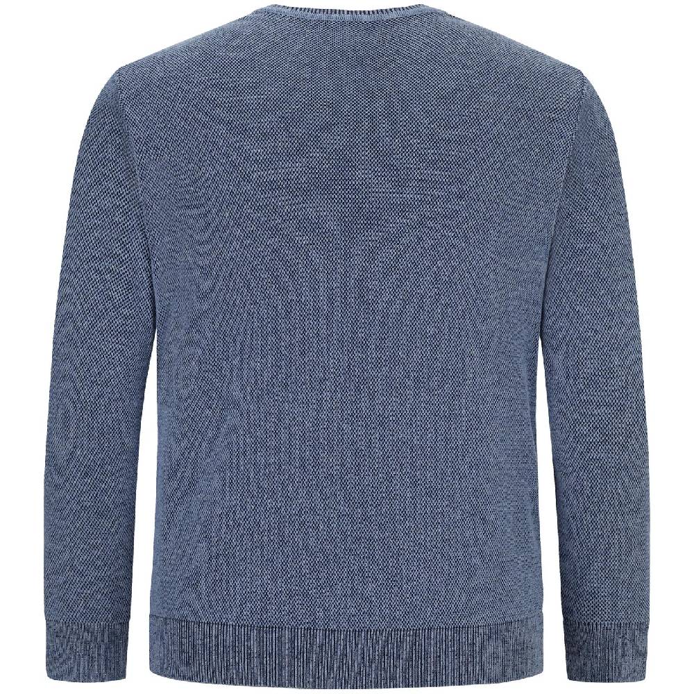 Jan Vanderstorm Pullover KEIMO blau melange Fabrik Onlineshop