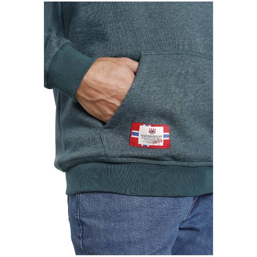 Jan Vanderstorm Sweatshirt BLANKARD petrol melange Sonderangebot