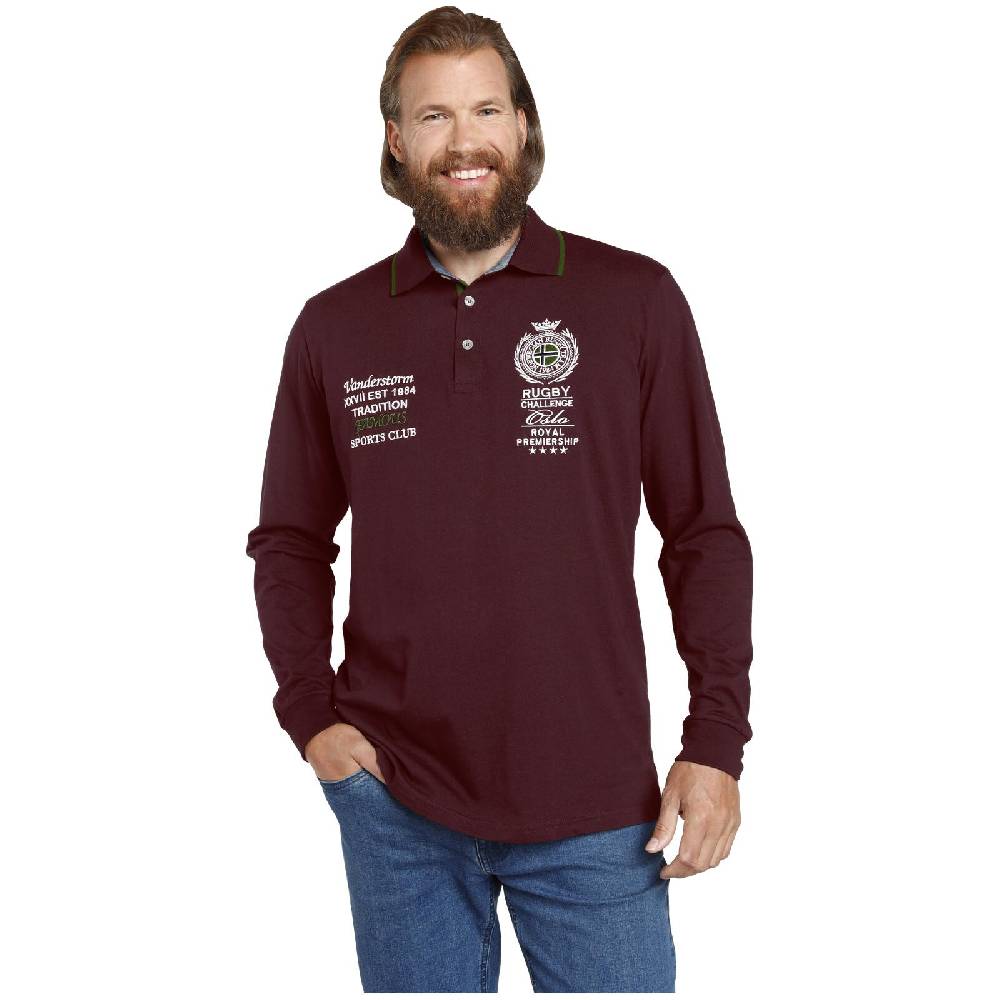 Jan Vanderstorm Sweatshirt SIGVAT dunkelrot Rabatt