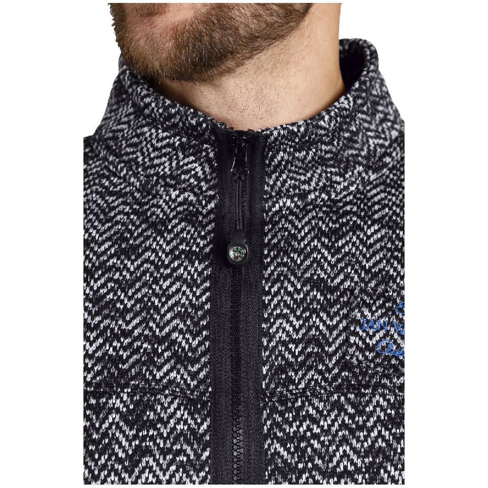 Jan Vanderstorm Strickfleecejacke KOLMUND schwarz Günstig kaufen