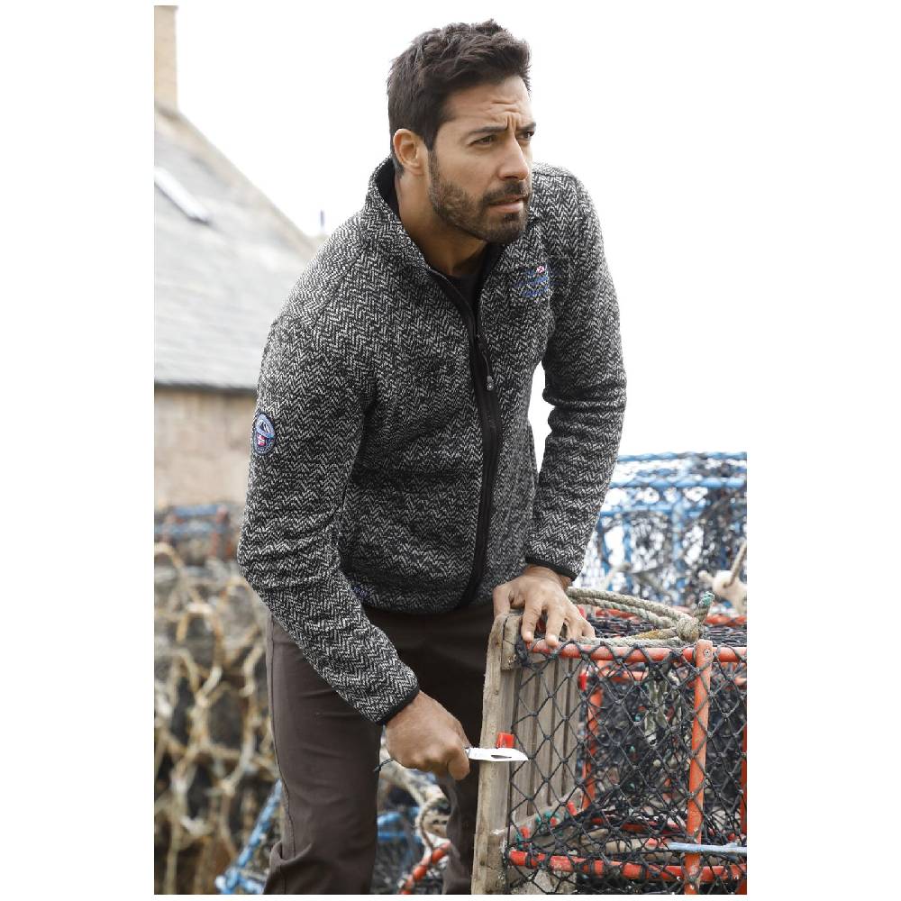 Jan Vanderstorm Strickfleecejacke KOLMUND schwarz Günstig kaufen
