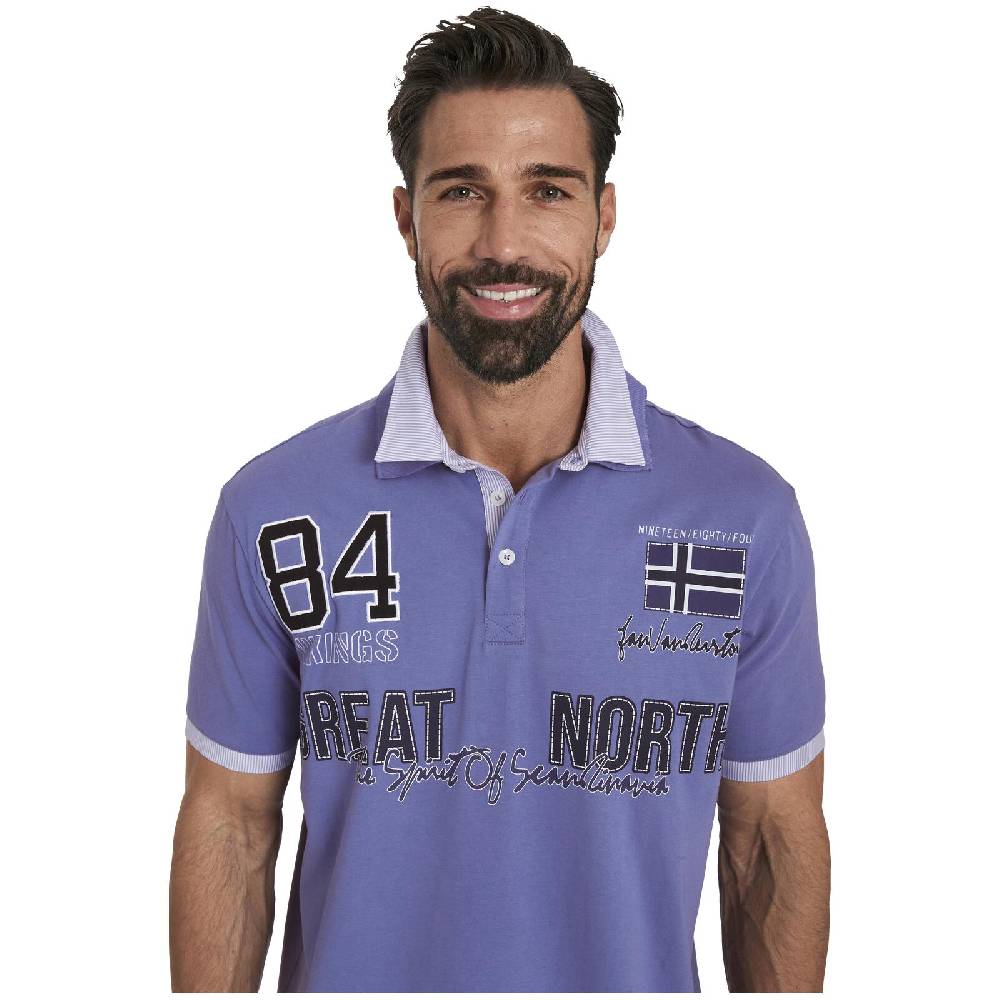 Jan Vanderstorm Poloshirt TAADE lila Begrenztes Angebot