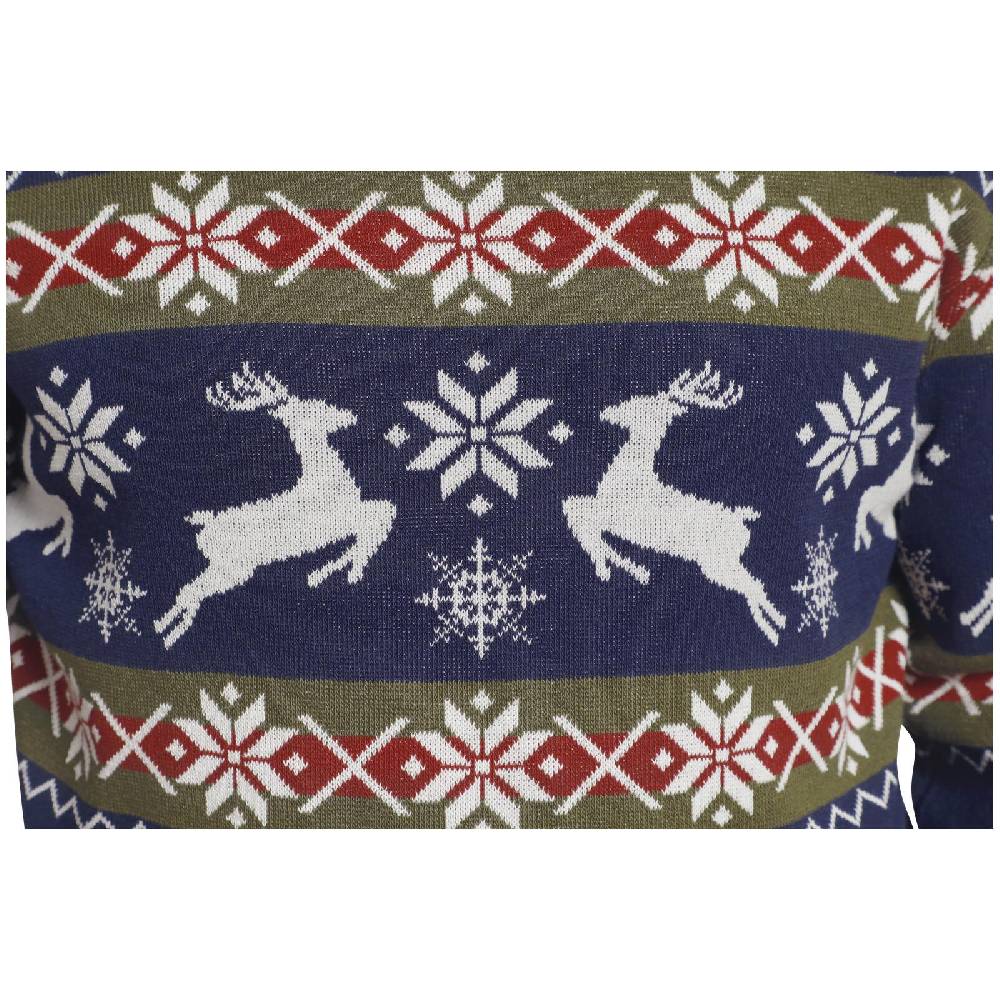 Jan Vanderstorm Pullover TORE dunkelblau gemustert Online Shopping