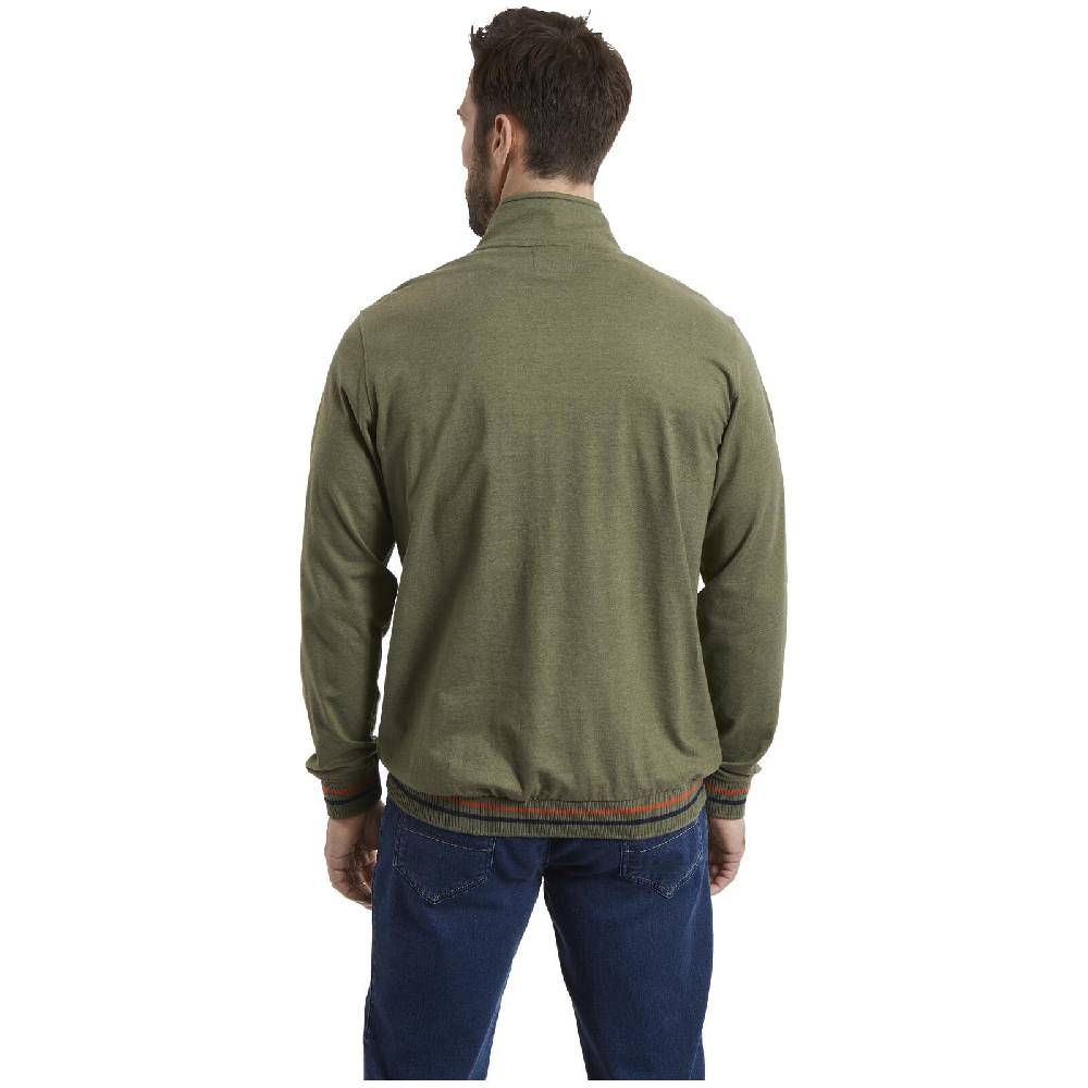 Jan Vanderstorm Sweatshirt THORBEN khaki melange Saisonschlussverkauf