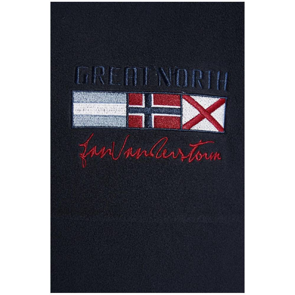 Jan Vanderstorm Fleece-Sweatshirt SIETSE dunkelblau Vatertagsangebot