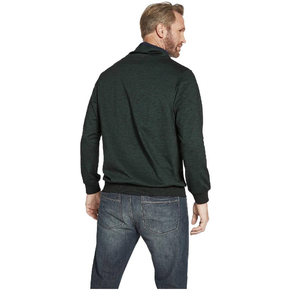 Jan Vanderstorm Sweatshirt SVERRE dunkelgrün melange Jubiläumsangebot