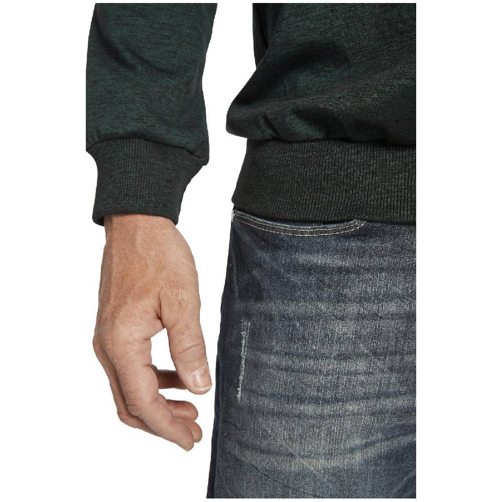 Jan Vanderstorm Sweatshirt SVERRE dunkelgrün melange Jubiläumsangebot