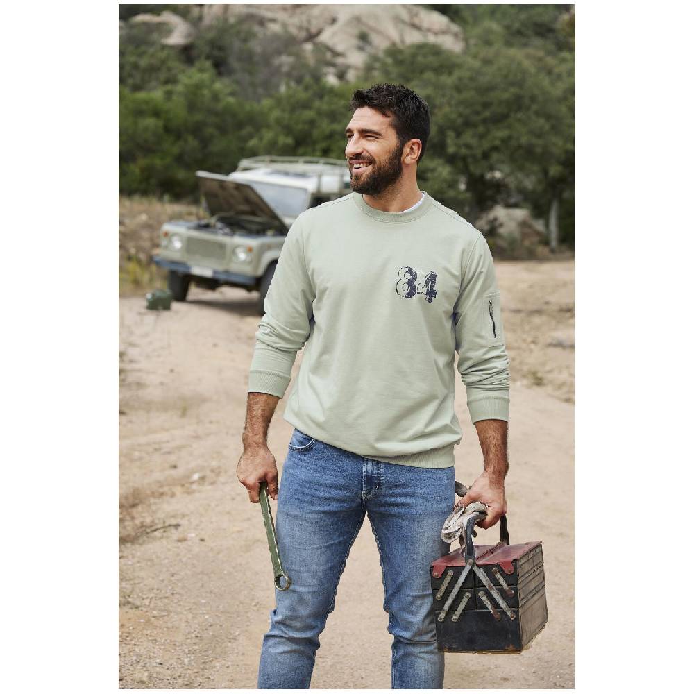 Jan Vanderstorm Sweatshirt ALFI hellgrün Heißer Verkauf