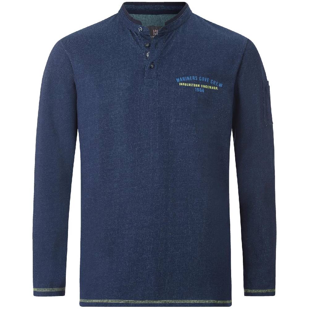 Jan Vanderstorm Langarmshirt KIRILLA dunkelblau Top Angebot