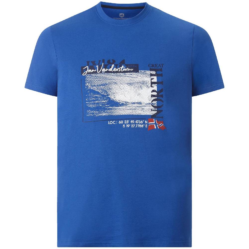 Jan Vanderstorm T-Shirt PITTER royal blau