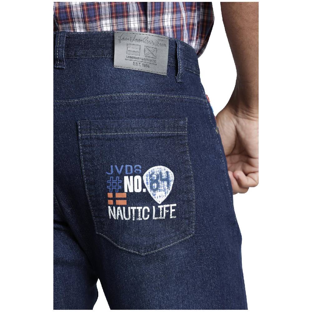 Jan Vanderstorm Tiefbundjeans LANNIE dunkelblau Neueste Stile