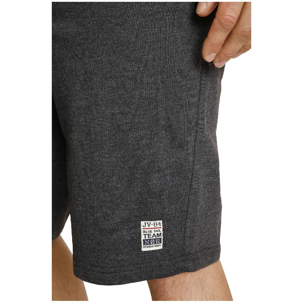 Jan Vanderstorm Sweatbermuda WALI dunkelgrau melange Discount Store für neue Produkte