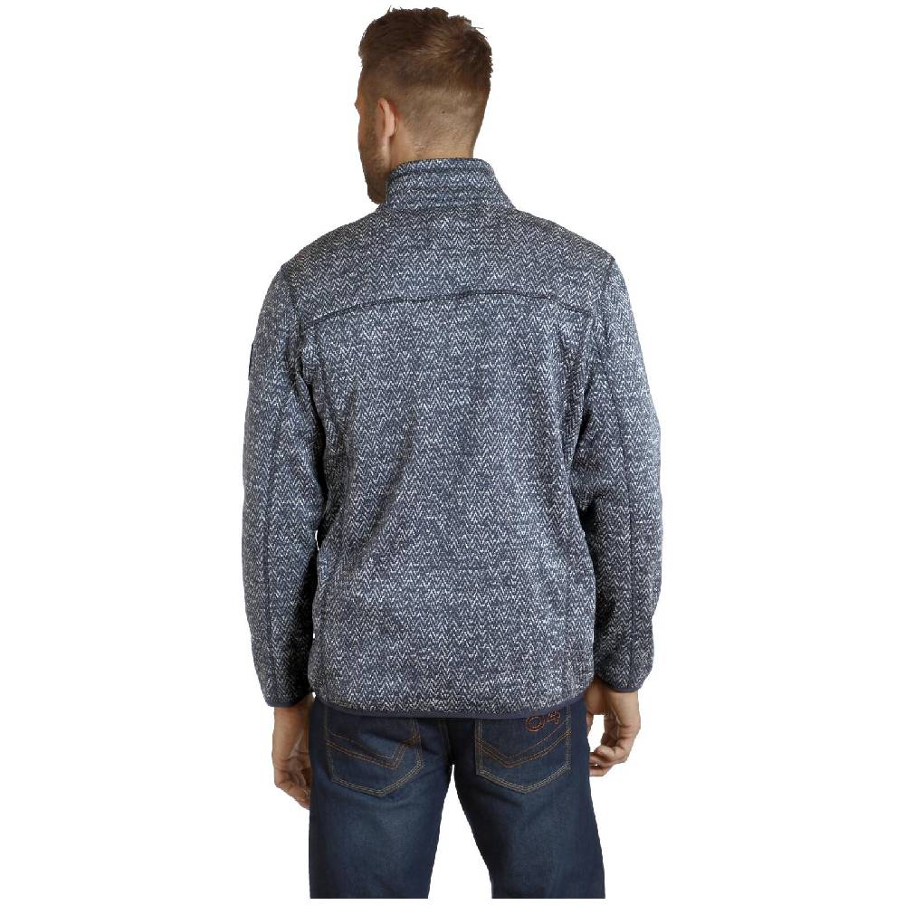 Jan Vanderstorm Strickfleecejacke KOLMUND dunkelblau Speichern exportieren