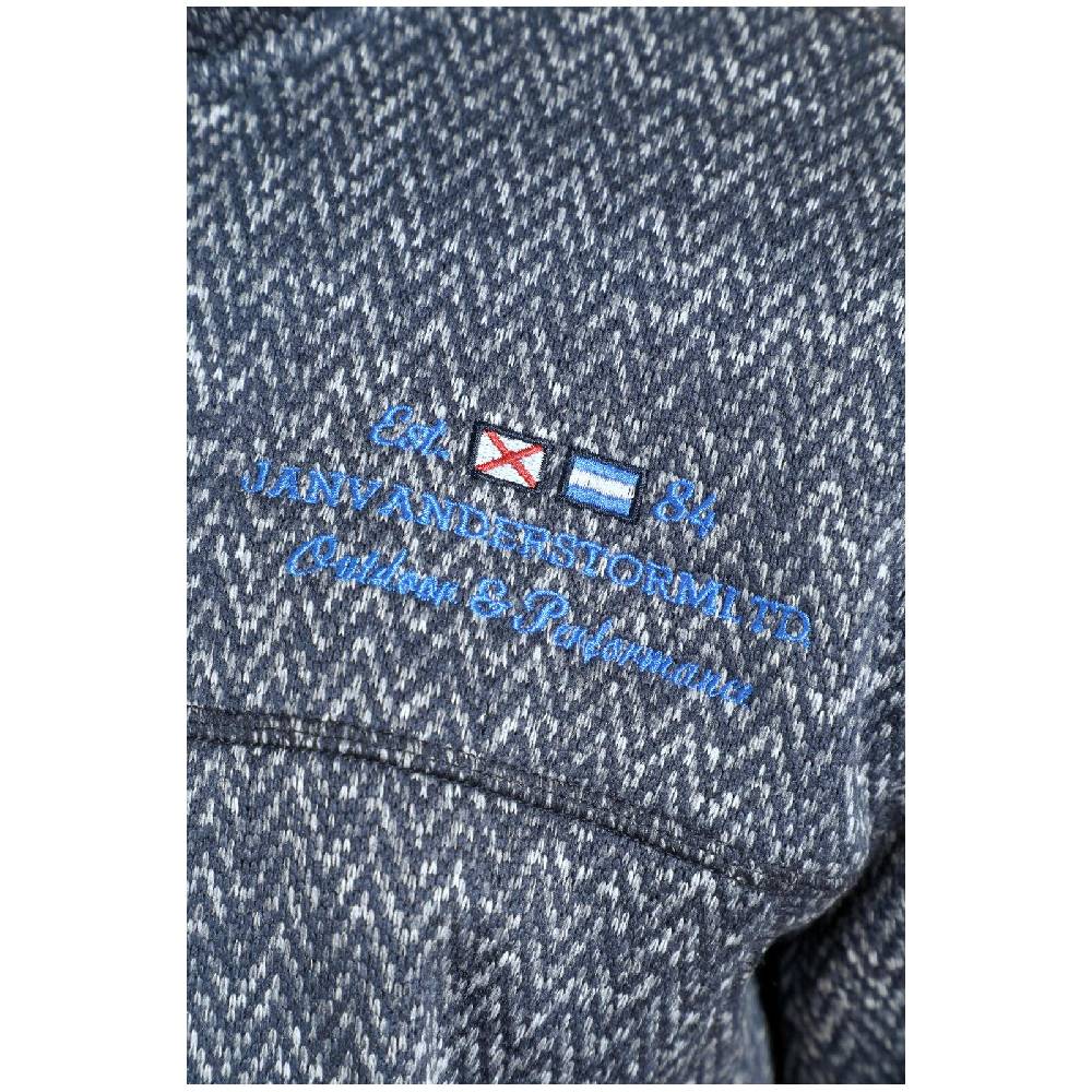 Jan Vanderstorm Strickfleecejacke KOLMUND dunkelblau Speichern exportieren
