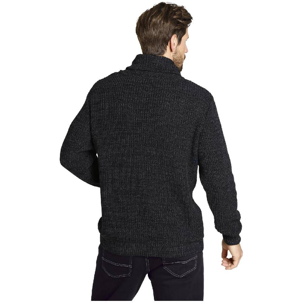 Jan Vanderstorm Pullover DUMENI schwarz melange Black Friday Preise