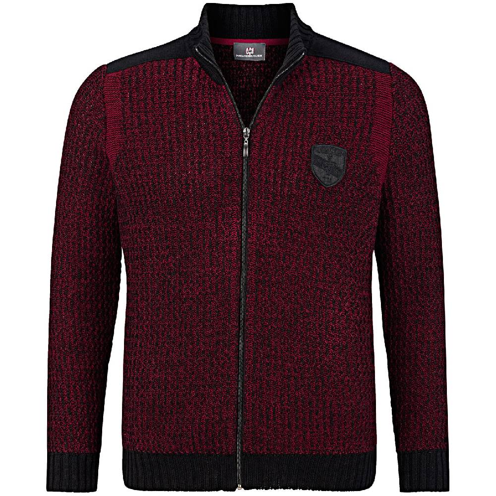 Jan Vanderstorm Strickjacke HALSTEN rot 50% Rabatt für begrenzte Zeit