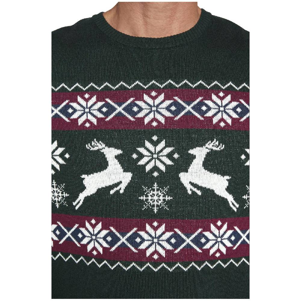 Jan Vanderstorm Pullover TORE grün gemustert Rabatte dieses Monats