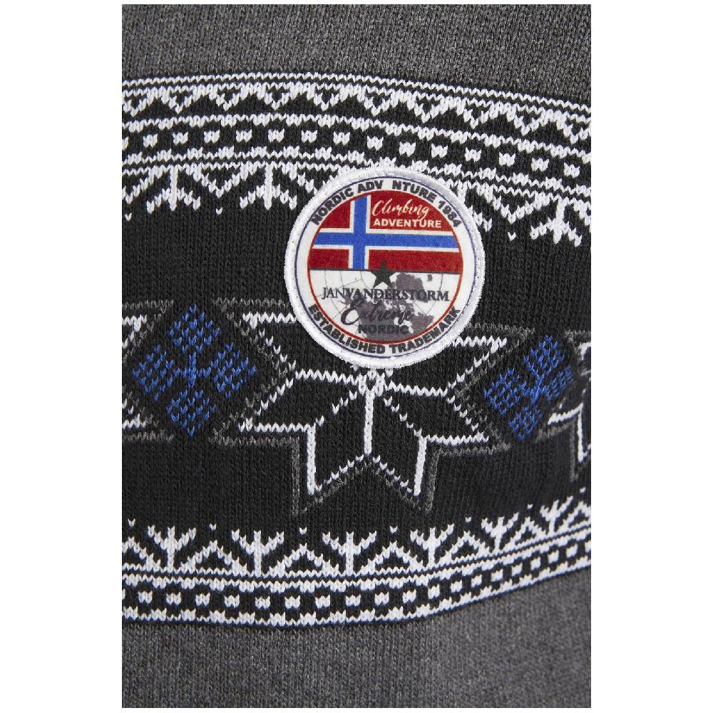 Jan Vanderstorm Pullover EERU dunkelgrau Auslauf