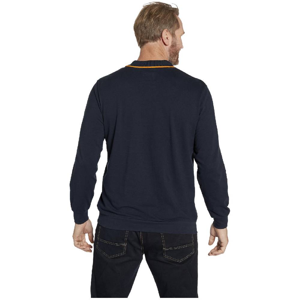 Jan Vanderstorm Langarm-Poloshirt LOKI dunkelblau Hotsell