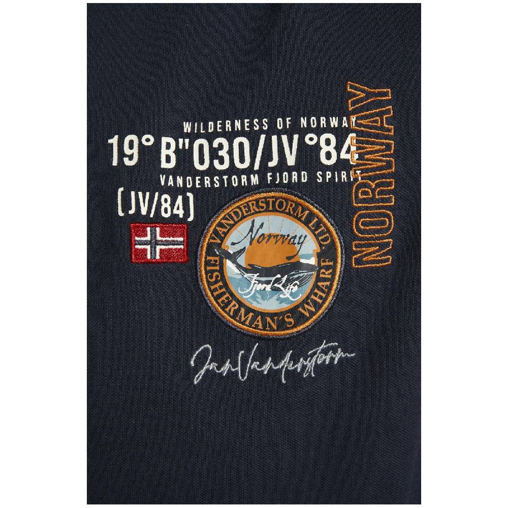 Jan Vanderstorm Langarm-Poloshirt LOKI dunkelblau Hotsell