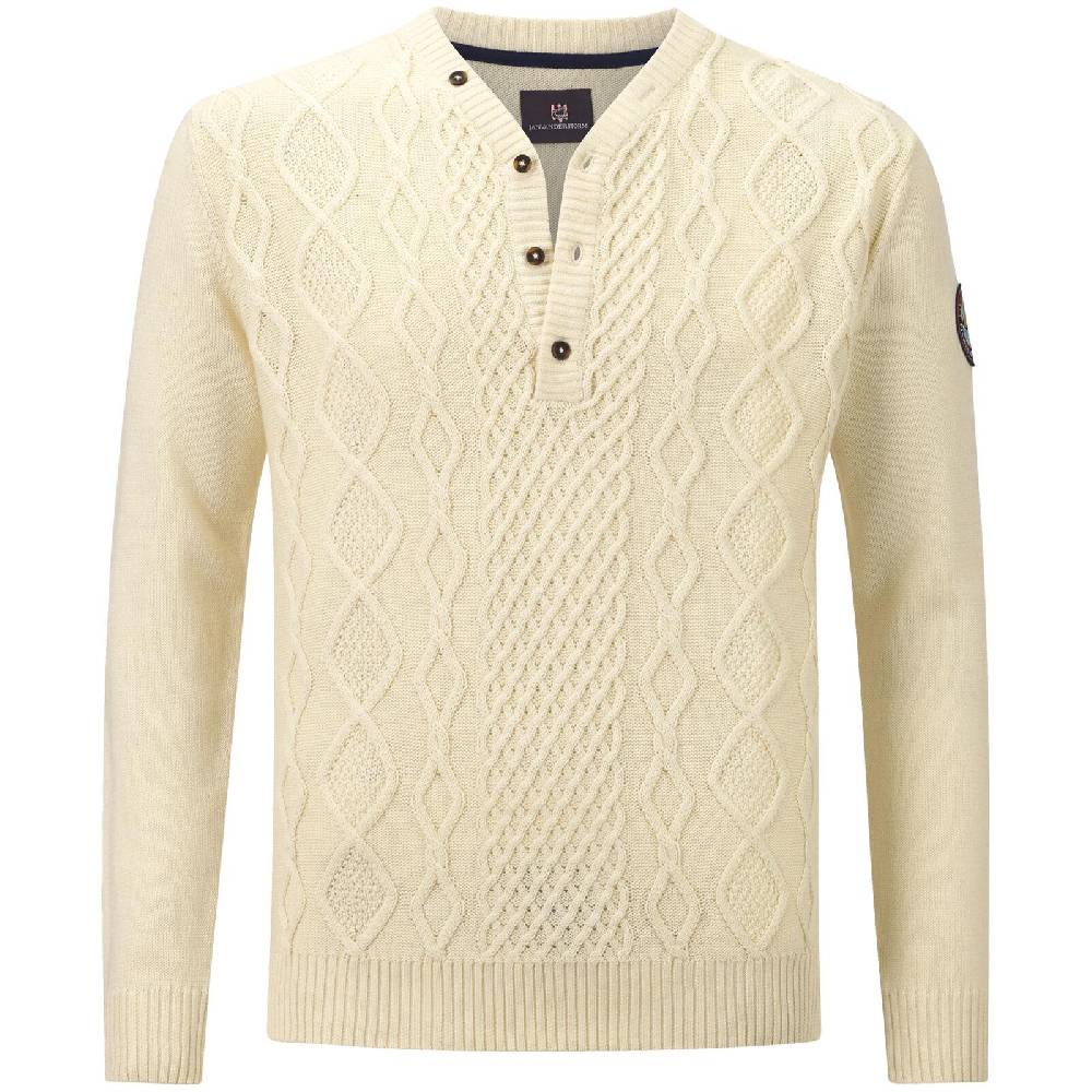 Jan Vanderstorm Pullover OELFKE wollweiß Schlussverkauf