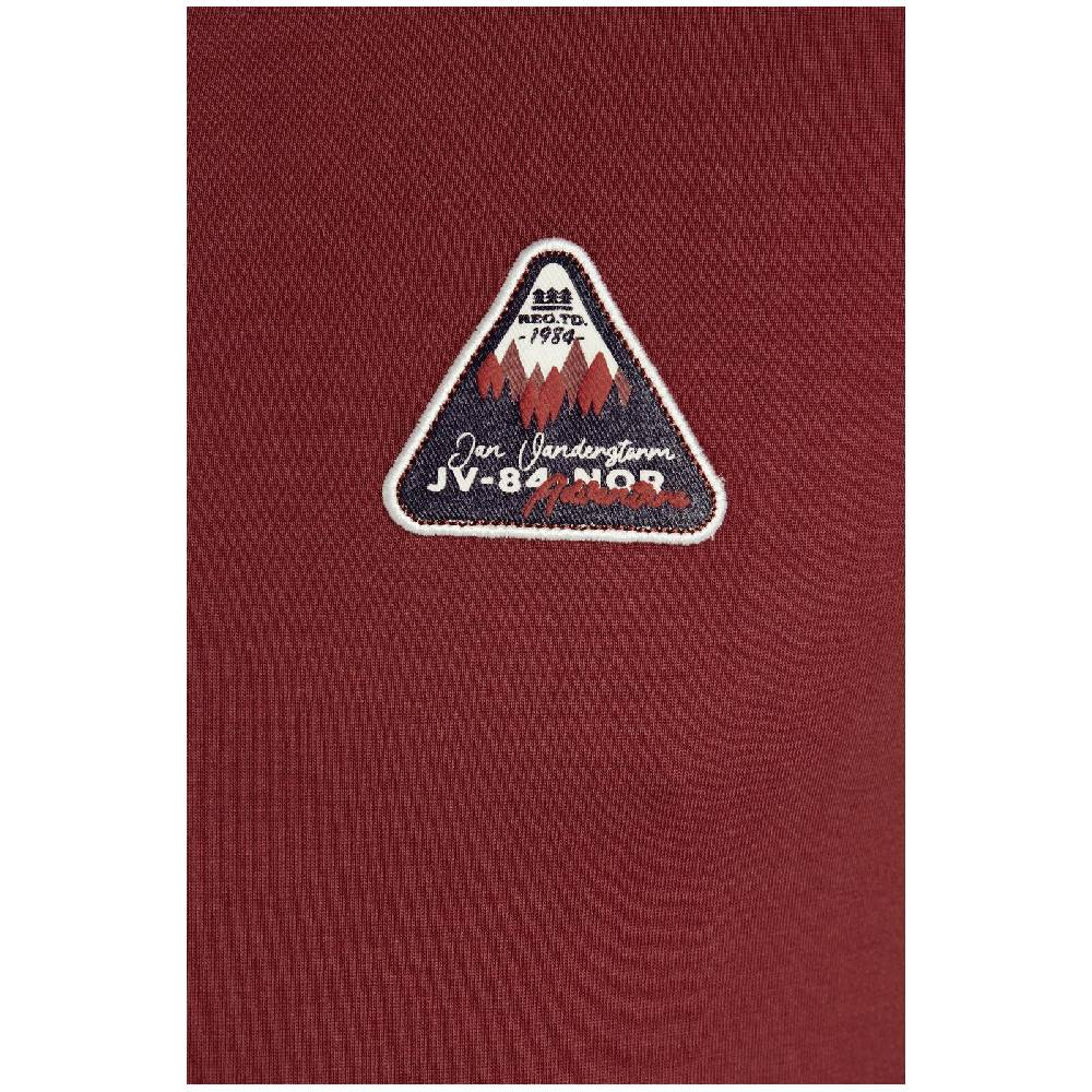 Jan Vanderstorm Langarmshirt NICIAS dunkelrot Fabrikverkauf
