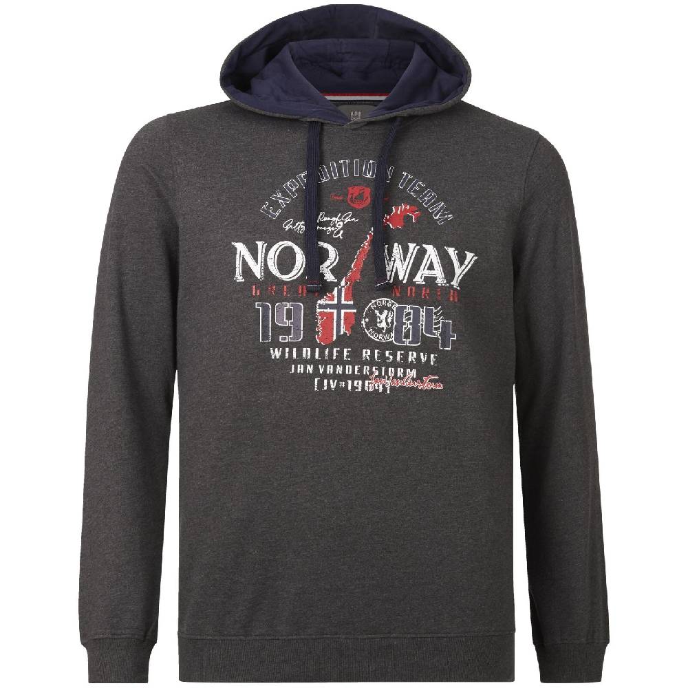 Jan Vanderstorm Sweatshirt HINRICUS dunkelgrau melange Meist gekauft