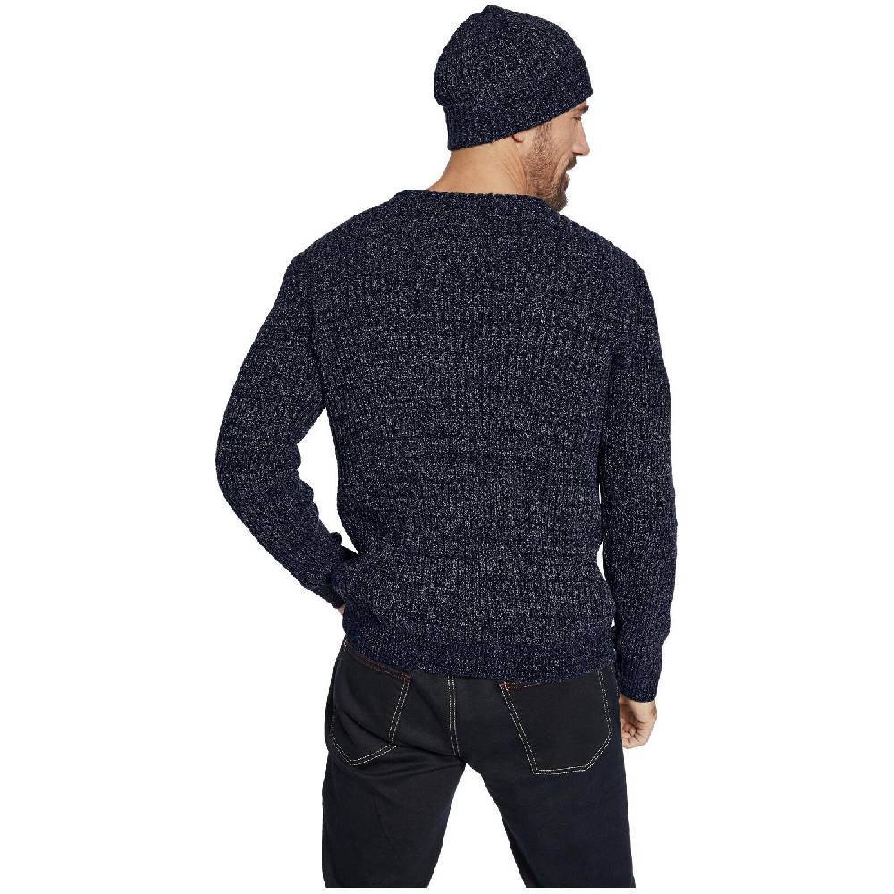 Jan Vanderstorm Pullover mit Mütze RONAI dunkelblau melange Limitierter Zeitrabatt
