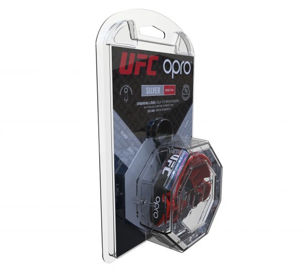 Ju Sports OPRO "UFC" Zahnschutz Silver - Black/Red Günstiger Verkauf