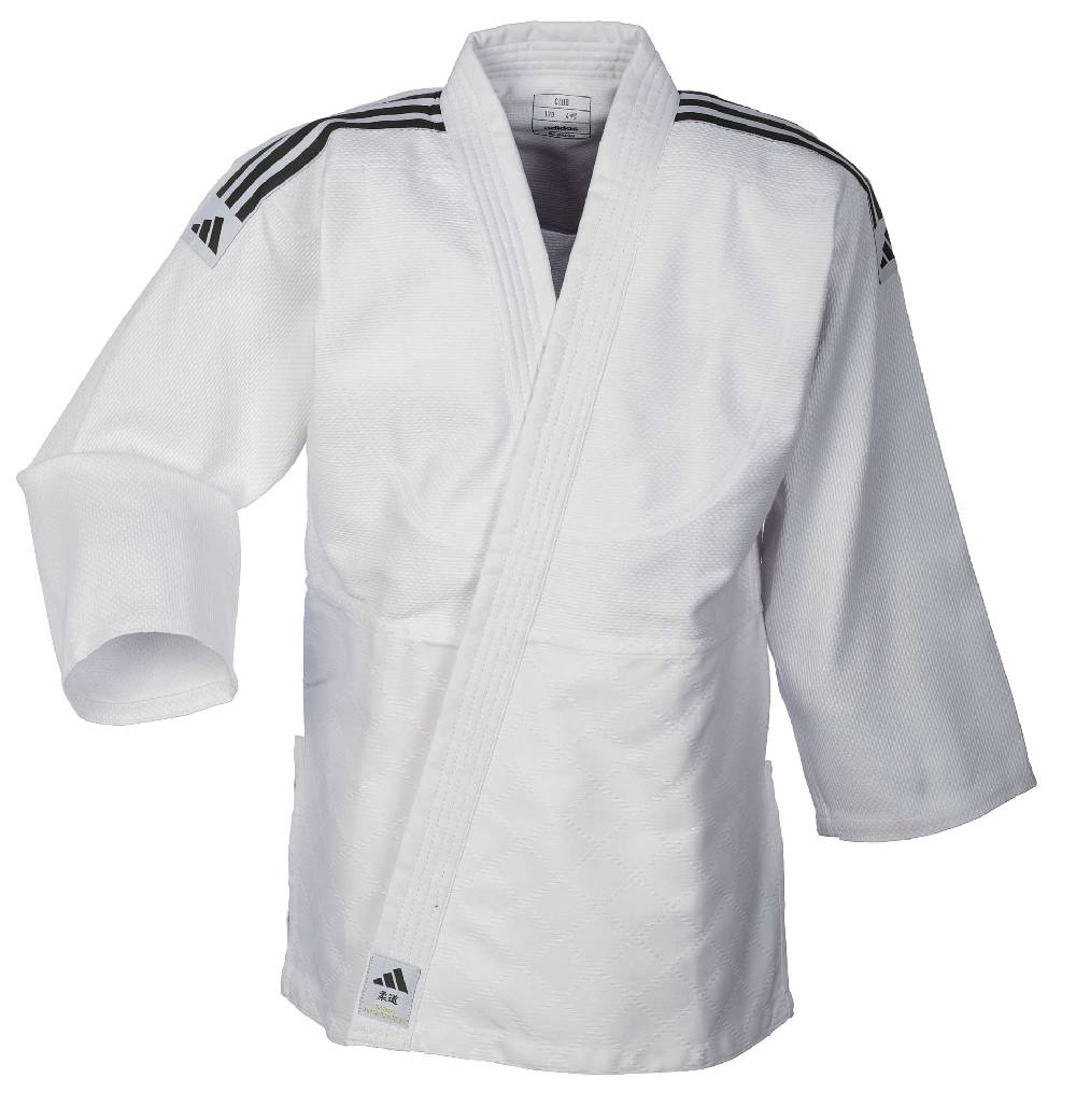 Ju Sports adidas Judo-Anzug Club weiß/schwarze Streifen, J350 Fabrik Onlineshop