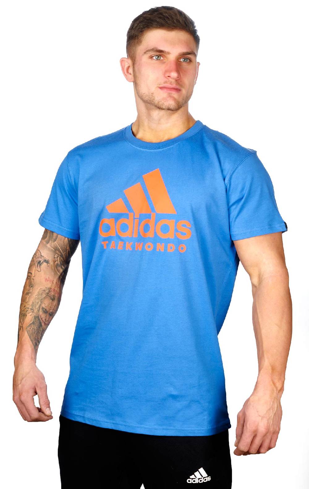 Ju Sports adidas Community line T-Shirt Taekwondo "Performance" blue/orange, ADICTTKD Kostenlose Rückgabe