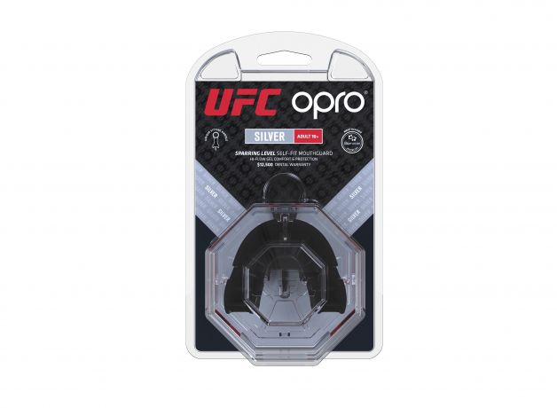 Ju Sports OPRO "UFC" Zahnschutz Silver - Red/Black 2025