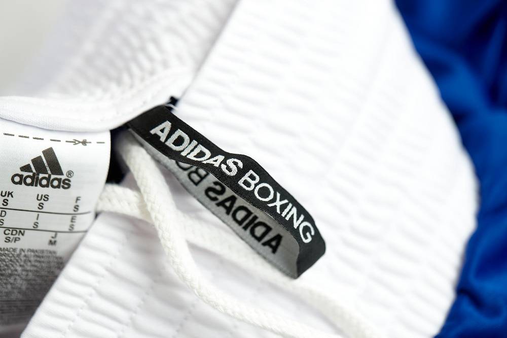 Ju Sports adidas Box-Short blau/weiß, ADIBTS02 Sonderangebot