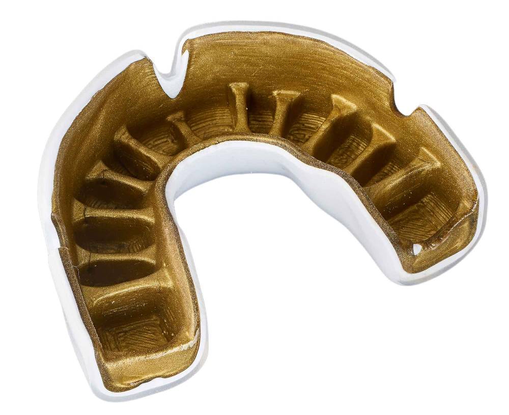 Ju Sports OPRO Zahnschutz PowerFit White/Gold Begrenztes Angebot